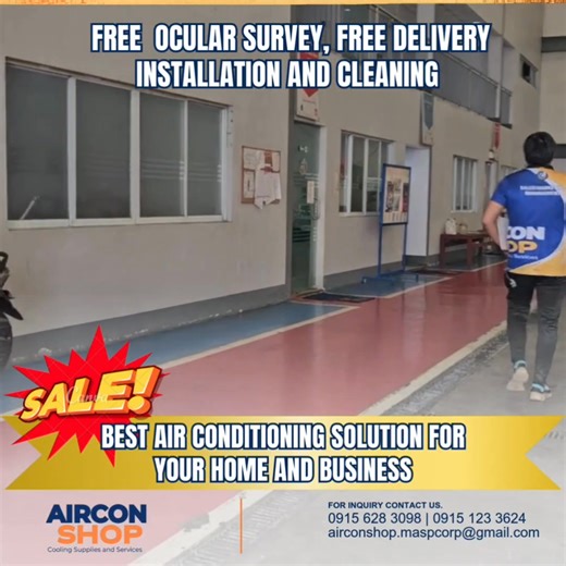 Looking for reliable and efficient air-conditioning solutions for your home or business? Aircon Shop PH is here to provide expert installation, repair, cleaning, and maintenance services. For more inquiries, please contact us: Email: airconshop.maspcorp@gmail.com Contact Numbers: 0915 628 3098 | 0915 123 3624 | 0927 906 6464 #AirconShopPH #CoolingSolutions #AirconInstallation #AirconMaintenance #ProfessionalService #Philippines | Aircon Shop PH - General Santos City