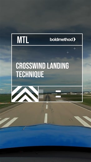 boldmethod on Instagram: "Crosswind landing technique. #flighttraining #learntofly #aviation #studentpilot #privatepilot #privatepilot"