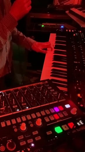 Funny Distorted Vocal Sounds Through a MicroBrute Sequence While Tweaking a Slow Tempo