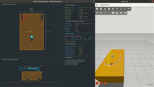 Real-Time LiDAR Placement Optimizer for ROS 2 | Self-Occlusion Analysis Tool | Antonio Mauro Galiano