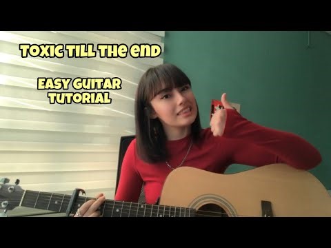 Toxic till the end - ROSÉ - Easy guitar tutorial - four chords only!!