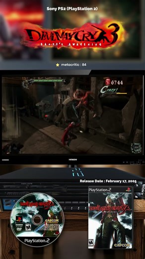 Sony PS2 (PlayStation2) - Devil May Cry 3 : Dante's Awakening (2003) #PS2 #DevilMayCry3 #DMC #gaming