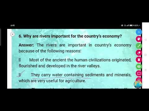 Why are rivers important for the country's economy?