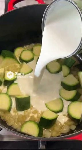 #how to make zucchini soup ￼ four, Ingredient, coconut, milk, garlic onion