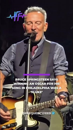 Bruce Springsteen says that winning an Oscar for his song in Philadelphia was “a fluke.”