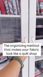 For years I tried every way to store fabric. Folding and stacking never lasted, bins turned into a jumbled mess, and comic book boards were too flimsy to hold up. Then I started cutting foam core boards to 7.5" x 10" and wrapping my fabric around them. It was a game changer. The foam core is sturdy enough to keep everything neat, the size is perfect for shelves, and it makes my fabric so easy to see and grab when I need it. I just secure each piece with a small pin and suddenly the chaos is gone