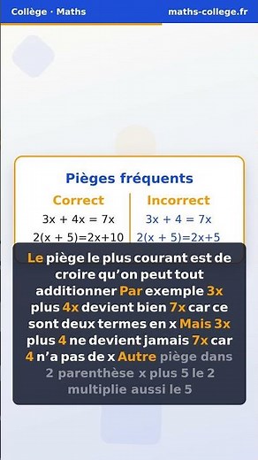 Exercices corrigés calcul littéral 4ème