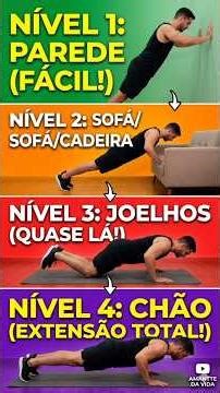 Flexão de Braços:A Evolução Simples para Sair da Parede e Chegar ao Chão#shortsfeed#shorts#short#fit