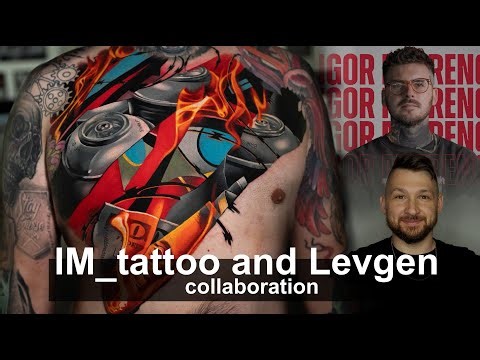 Color Realism × Graffiti Tattoo Collaboration | Levgen & IM_tattoo Full Chest Piece