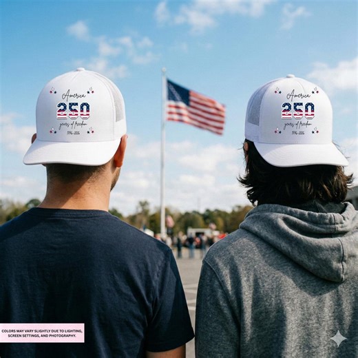 America 250th Anniversary Trucker Hat, USA Flag 4th of July USA Hat, Independence Day Semiquincentennial Patriotic Snapback Cap - Etsy
