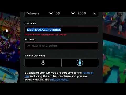 Username not appropriate for Roblox