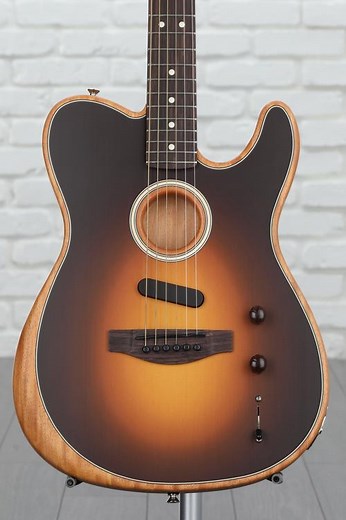 Acoustasonic Player Telecaster Acoustic-electric Guitar - Shadow Burst with Rosewood Fingerboard