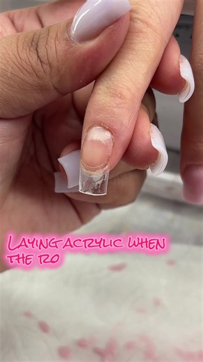 I can’t stand acrylic application in cold rooms 😭😭😭 #acrylicnails #hellokittynails #nailtech