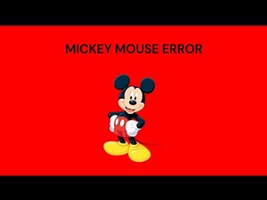 Me vs. Disney Errors #1: Mickey Mouse Error