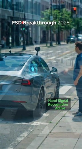 Tesla’s 2026 FSD breakthrough now recognizes real-world hand signals #tesla