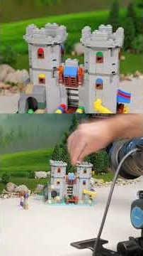 Final cut vs production time-lapse | LEGOLAND Castle set 40952 speed build stop-motion animation