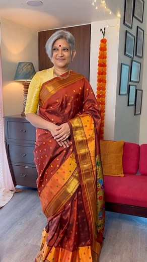 Our precious Paithani sarees in lovely colours and designs. These are handloom pure silk Paithanis with running blouse piece. We have some beautiful cotton and silk Paithanis specially curated for this festive season. To view the entire collection click on the link below Silk paithani: https://sayalirajadhyakshasarees.com/collections/silk-paithani-sarees Cotton paithani : https://sayalirajadhyakshasarees.com/collections/cotton-paithani-sarees For more details please WhatsApp us on 9137808579. We