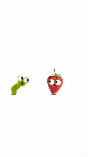 when a bug meets a strawberry