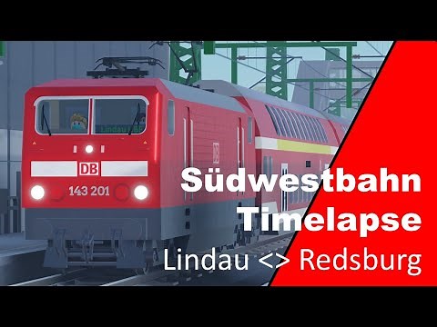 Roblox DB Regio Südwestbahn V2.0 | Driver's view: Lindau to Redsburg and back! | Timelapse