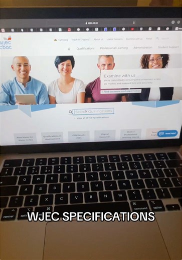 Cómo encontrar las especificaciones para exámenes WJEC