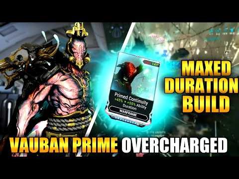 VAUBAN PRIME DURATION | Full Build Warframe