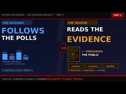 Is Your Politician Actually Leading — Or Just Following at the Front of the Line? | Ad Populum
