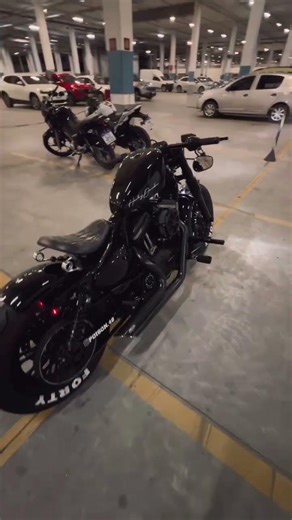 Hear the exhaust/ loud and clear ❤️ 883 /. 48 #harleybikers #exhaust Blue Alien Harley Davidson