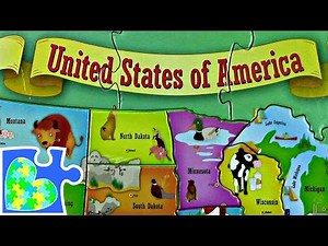 US MAP FOR KIDS USA 50 STATES FOR CHILDREN! Mapa del Estados Unidos.