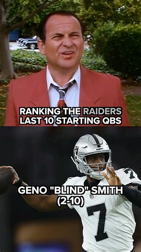 RANKING THE RAIDERS QBS #nfl #lasvegasraiders #raiders #genosmith #lasvegas