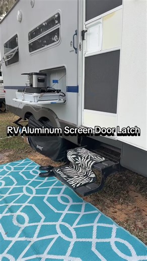 Your plastic screen door handle latch is already broken or it will be soon… this is what you want to replace it with. RV accessories, camper upgrade, rv door latch, camper screen door handle