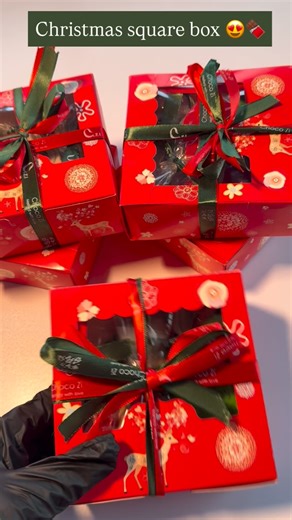 Chocozi on Instagram: "Christmas square box 😍❤️"