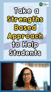 Let's talk about a strengths based approach to help students reach their goals! Have you had success with focusing on a student's strengths rather than their weaknesses? Let me know in the comments. You can download a FREE Strengths Based Checklist at Your Therapy Source. | Your Therapy Source