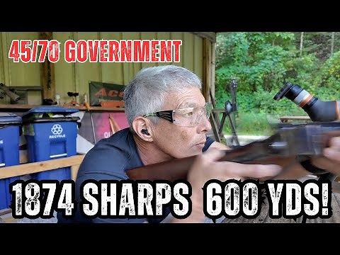 1st time shooting a Sharps 1874 style 45/70 government. 600 yards?
