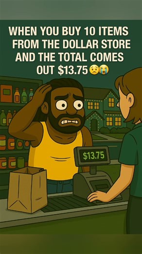 When you buy 10 items from the dollar 💲tore 💀😭😂