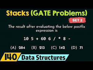 Stacks (GATE Problems) - Set 2 Video Lecture - Crash Course for GATE CSE