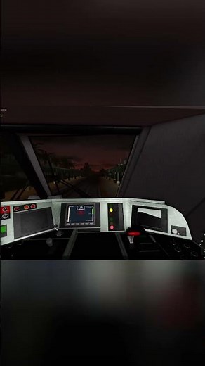 POV Train Driver Racing Dusk Into A Tunnel!