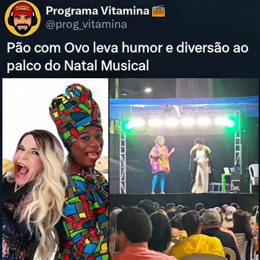 ↪️ Programa Vitamina | Notícias • Rádio • Mídia | A Praça da Santa foi palco de muita alegria e descontração em mais uma noite do Natal Musical, em Vitória do Mearim. O destaque da... | Instagram