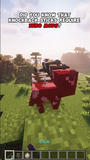 How to make a knockback stick in minecraft 1.21+ #minecraft #minecraftshorts #minecrafttips