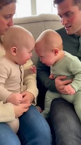 Two babies arguing in baby language while mom and dad watch like a live comedy show 😂 #baby #mom #dad #funnymoments | Little Frames
