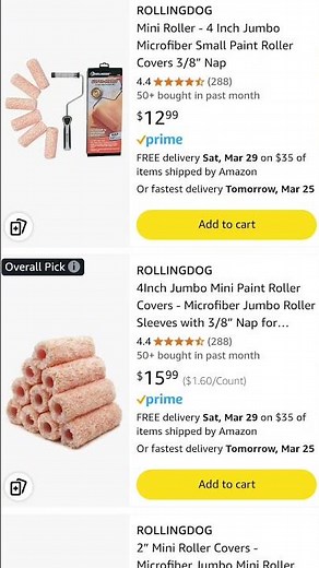 Super-Micro jumbo paint mini roller set available on Amazon!