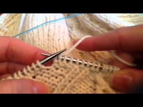 Purl in the Back and Front Increase (pfb)