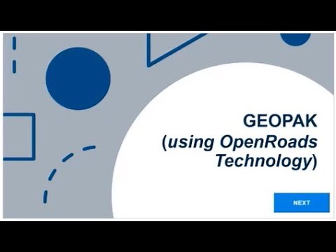 Migrating GEOPAK Project Data to OpenRoads Designer (2 GEOPAK Using OpenRoads Technology)