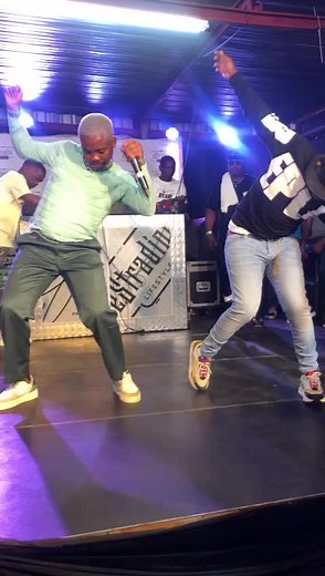 Zuma and Reece Madlisa Dance to Tumelo