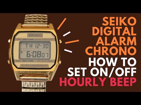 How to turn On and Off the Hourly Beep and on a Seiko Digital Watch