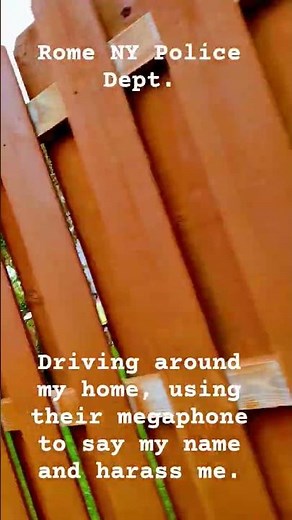 Police use megaphone to harass citizen