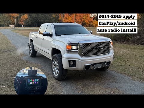 My 2015 GMC Sierra Aftermarket Radio Install Eonon (GMSX7/A505) with apple CarPlay an android auto