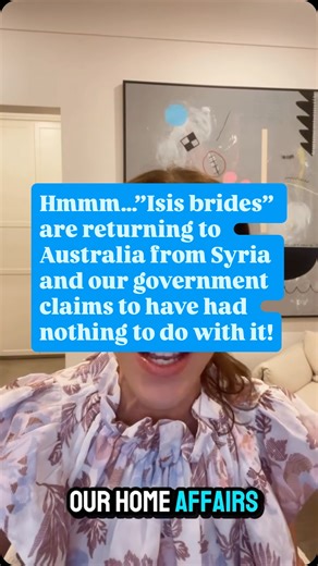 Marnie Perlstein on Instagram: "“Isis brides” have been returning from Syria to Australia and despite the Australian government’s proclamation that they had nothing to do with this, our Home Affairs Minister, may have been a little more involved than he made out. #radicalised #isis #australia"
