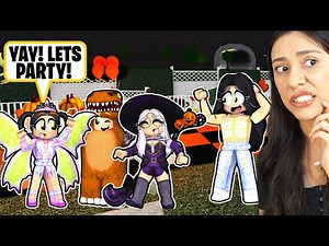 MY KIDS WENT TO A HALLOWEEN PARTY and THIS HAPPENED...!(Roblox)