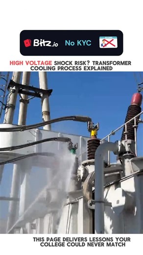Great minds🧠 | At first glance, this scene looks absolutely shocking—water being sprayed directly onto a high-voltage transformer inside a power... | Instagram