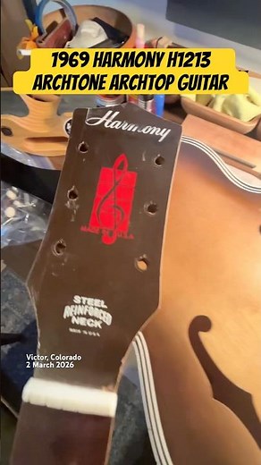 1969 Harmony H1213 Archtone Archtop Guitar